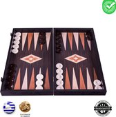 Wenge houtenprint Backgammon set - Luxe - 48x26 cm Top Kwaliteit Klasse en Geweldig