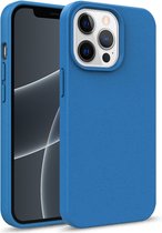 iPhone 13 Pro Eco Hoesje - Flexibel Telefoonhoesje Bio Degradable - Mobiq Flexibel Eco Hoesje blauw - Geschikt voor iPhone 13 Pro