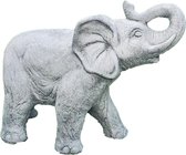 Tuinbeeld olifant (Grijs/gepattineerd)  - decoratie voor binnen/buiten - beton