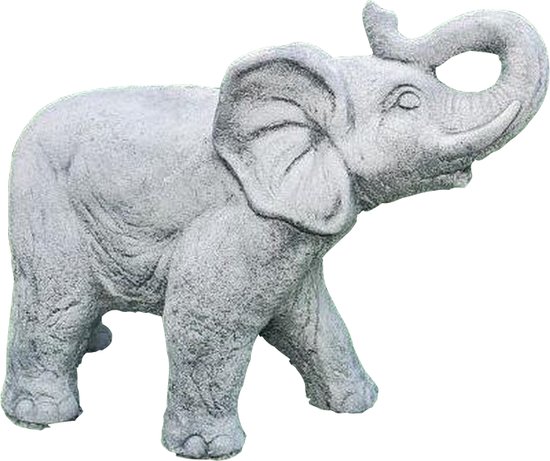 Pogo stick sprong Voorbijgaand Onaangenaam Tuinbeeld olifant (Grijs/gepattineerd) - decoratie voor binnen/buiten -  beton | bol.com