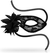 OHMAMA MASKS | Ohmama Masks Lace Eyemask And Flower - Black | BDSM | Fetish Mask