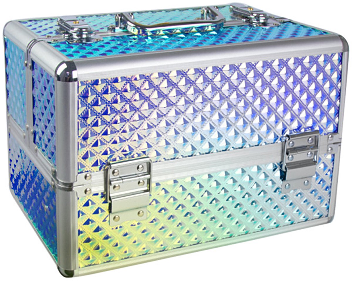 Make-up Koffer - Unicorn - Aluminium - Twee schuiflades - 30 x 20 cm - 18 L