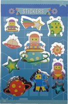 Stickerboek met glitters "Robot" | Schoencadeau | Sint-tip