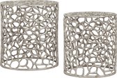 Kayoom - Bijzettafel Delta 225 set van 2 Zilver