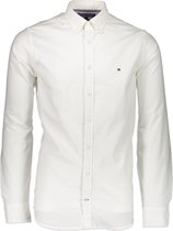 Tommy Hilfiger Overhemd Wit Aansluitend - Maat XL - Heren - Never out of stock Collectie - Katoen;Elastaan