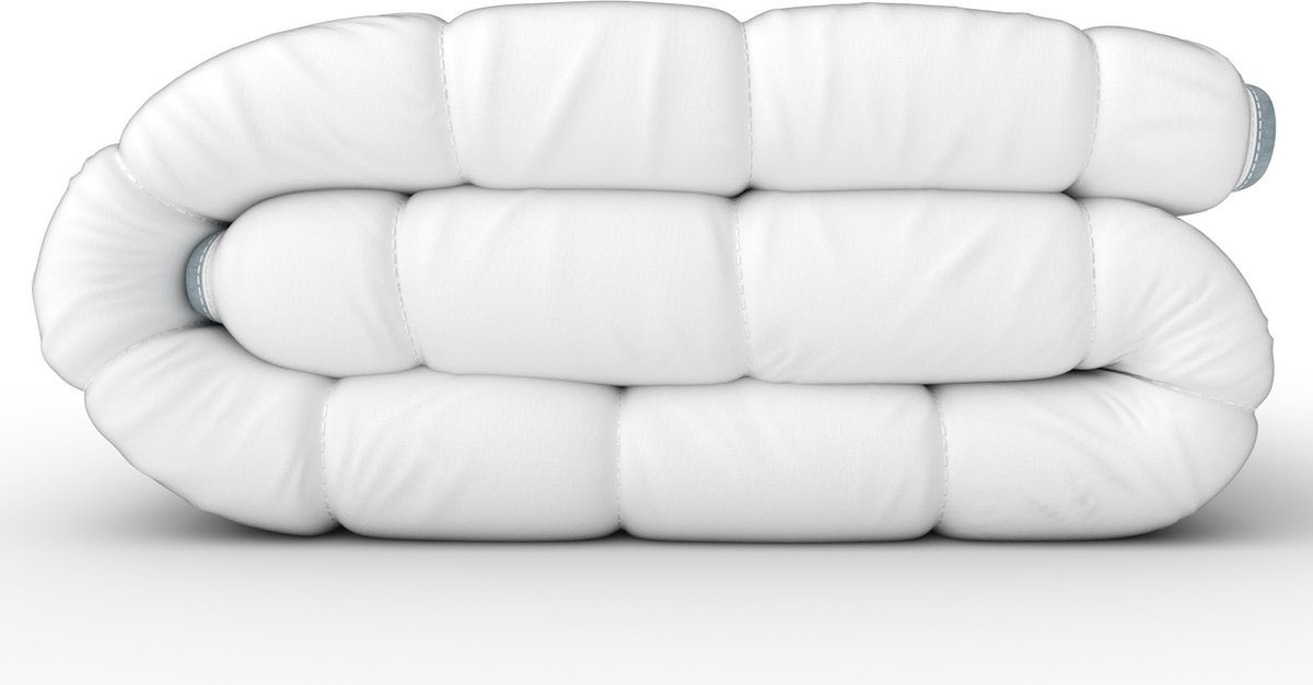 Dekbed Azur 260x240cm - 400g/m² - Zeer warm - Tweepersoons - Wasbaar op 90°C - Resistente stof - Vernietiging van huisstofmijten - Made in France