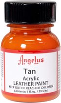 Angelus Leather Acrylic Paint - textielverf voor leren stoffen - acrylbasis - Tan Orange - 29,5ml