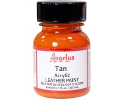 Angelus Leather Acrylic Paint - textielverf voor leren stoffen - acrylbasis - Tan Orange - 29,5ml