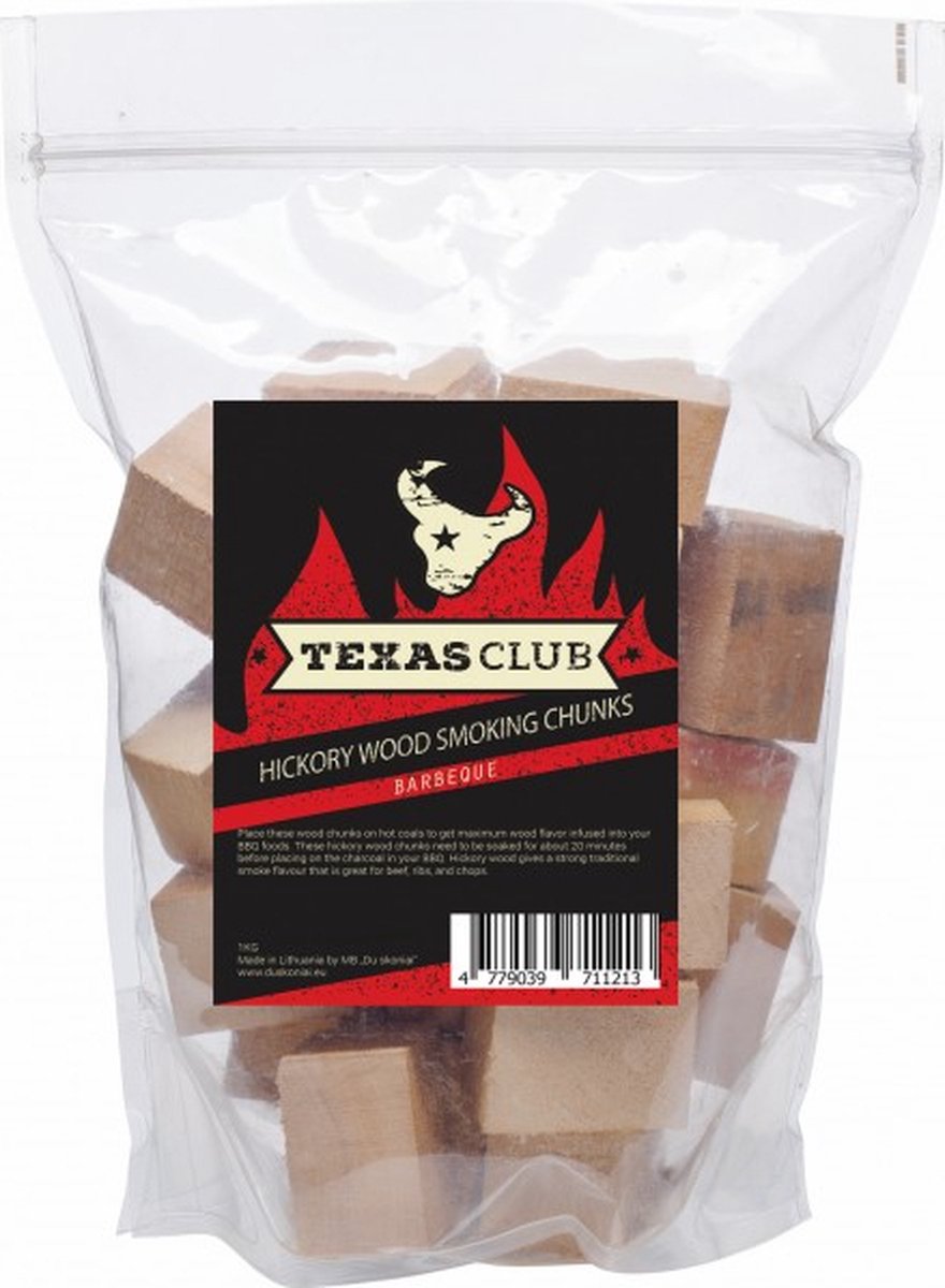 Kamado Bono Texas Club - Rookblokjes - Hickory - 1 kg