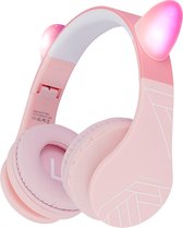 PowerLocus P1 draadloze Over-Ear Koptelefoon Inklapbaar koptelefoon voor kinderen - veilig volume van 85 dB - Bluetooth Hoofdtelefoon - Met microfoon