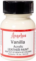 Peinture acrylique pour cuir Angelus - peinture textile pour tissus en cuir - base acrylique - White vanille - 29,5 ml