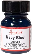 Angelus Leather Acrylic Paint - textielverf voor leren stoffen - acrylbasis - Navy Blue - 29,5ml