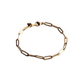 RVS armband | D-chain armband | goud | Dames