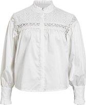 Object Blouse Objlill L/s Top 118 .c 23037217 White Dames Maat - W38