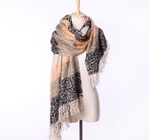 Sjaal Vintage - Okergeel Multi