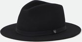 Brixton Messer Packable Fedora Hoed - Black/black