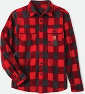 Brixton Arctic Stretch Fleece Overhemd - Red/charcoal Grey Plaid