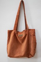 Naami: Mombag caramel | Ruime tas met twee binnenvakjes / luiertas/ grote tas/ strandtas /werktas/mom bag/totebag/ tote bag