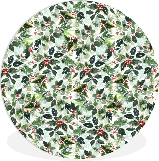 WallCircle - Wall Circle - Wall Circle Indoor - Gui - Noël - Aquarelle - Motif - 140x140 cm - Décoration murale - Peintures Ronds