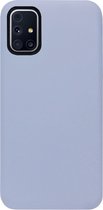 ADEL Premium Siliconen Back Cover Softcase Hoesje Geschikt voor Samsung Galaxy M51 - Lavendel Grijs