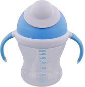 Baby drinkbeker / limonadebeker - Blauw / Transparant - Kunststof - 200 ml