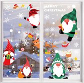 raamstickers kerst | 8 Vellen kerstdecoratie | kerstversiering | raamdecoratie | raamversiering voor kerst | raamfolie