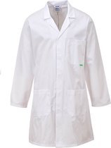 Portwest M852 - Anti-microbiële laboratoriumjas Wit Maat : M