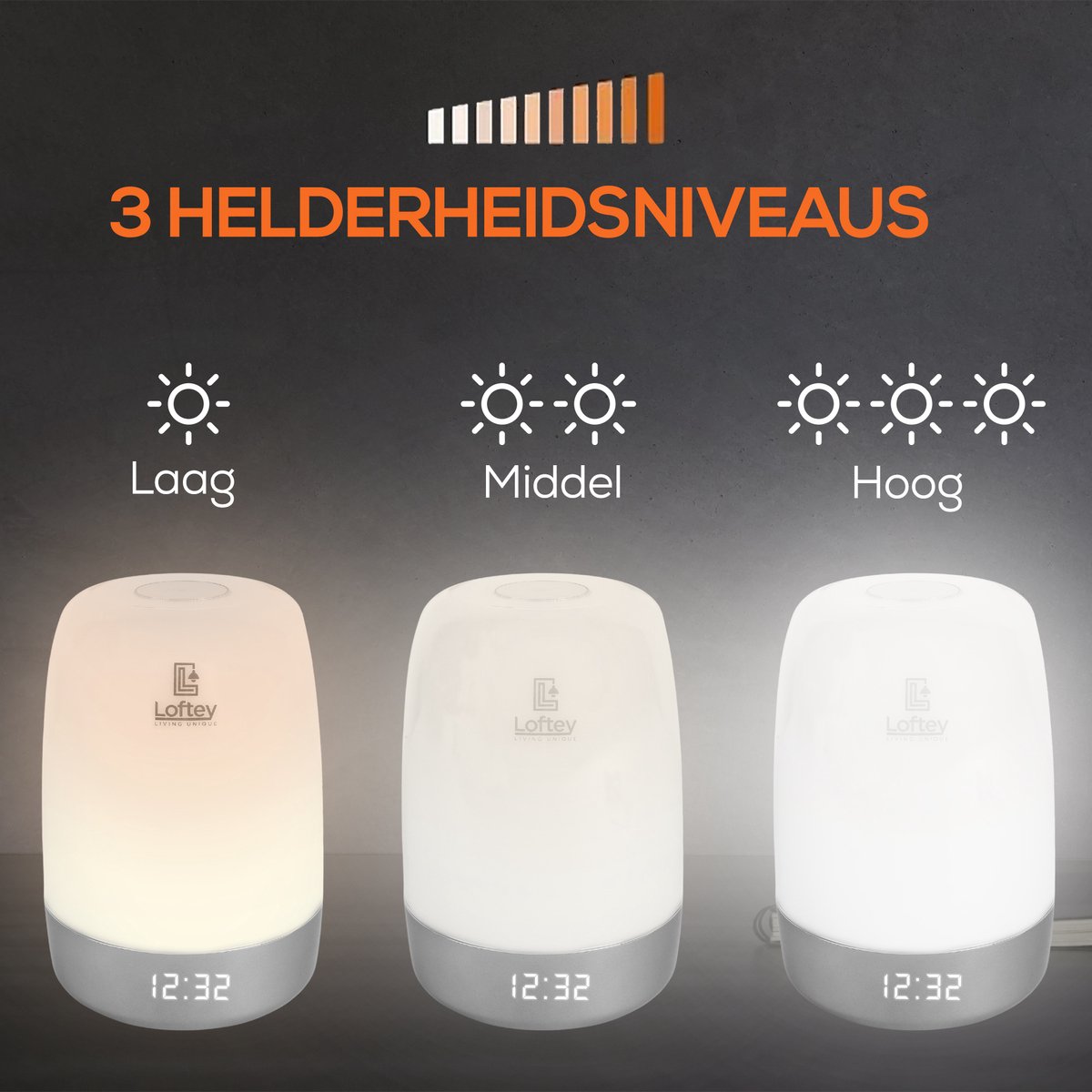 Zybra® Premium Lichtwekker - Digitale Wekker Met Nachtlampje En 25 White Noise Geluiden Inclusief Nederlandse Handleiding Zybra® Premium Lichtwekker - Digitale Wekker Met Nachtlampje En 25 White Noise Geluiden Inclusief Nederlandse Handleiding