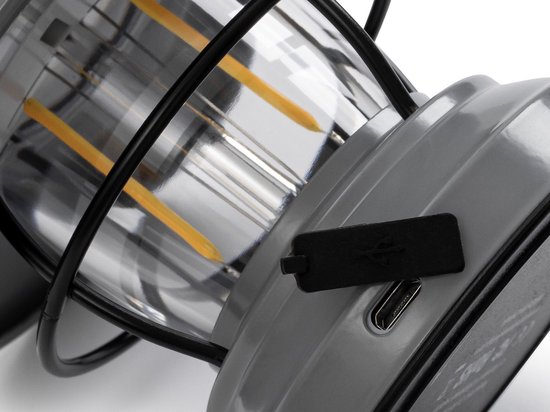 Barebones Mini Edison Lantern - Tafellampen elektrisch - Grey van Barebones — afbeelding 3