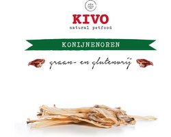Kivo Petfood Hondensnack Konijnen oren 100 gram - Graanvrij