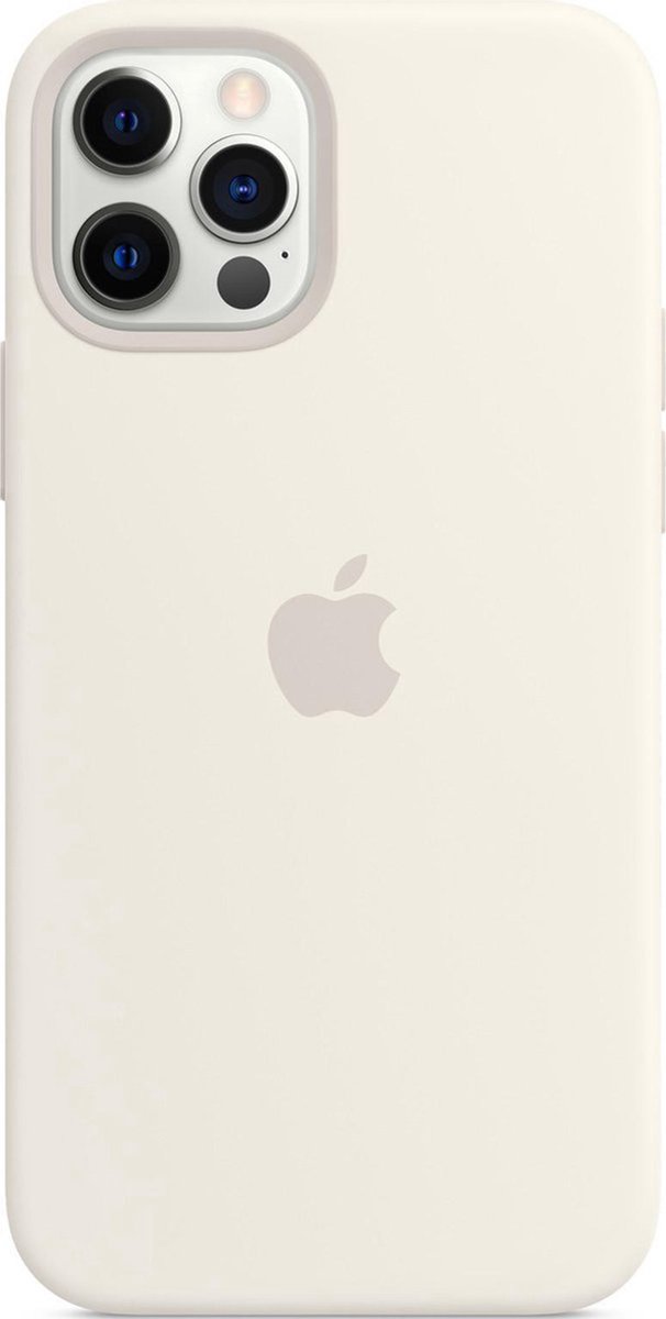 Apple - Siliconenhoesje - MagSafe - iPhone 12 Pro Max - Wit