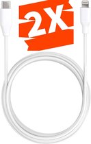 2-PACK iPhone USB-C  oplader kabel - 3 Meter - Geschikt voor Apple iPhone 6,7,8,X,XS,XR,11,12,13,Mini,Pro Max- iPhone kabel USB-C - iPhone oplaadkabel - iPhone snoertje - iPhone la