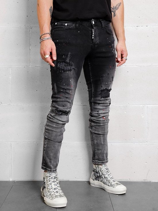 Heren Kleding voor voor Jeans voor Slim jeans SELECTED Denim Smalle Katoenen Jeans in het Zwart voor heren 
