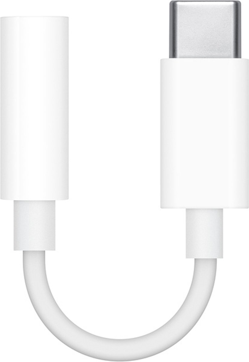 Bewust Afleiding rijm Apple MU7E2ZM/A kabeladapter/verloopstukje 3.5mm USB-C Wit | bol.com