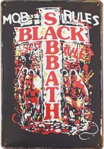 Wandbord Concert Bord - Black Sabbath Mob Rules