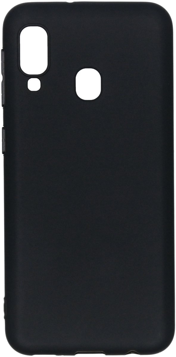 Hoesje Siliconen Geschikt voor Samsung Galaxy A20e - Color Backcover - Zwart