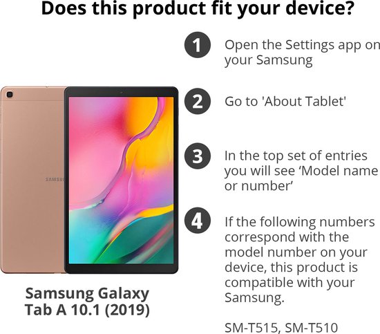 Protecteur d'écran en Glas trempé Pro pour Samsung Galaxy Tab A 10.1 (2019)