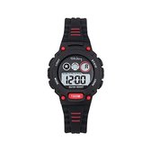 Tekday-Digitaal-Sportief-Sterk kinderhorloge-Rood/Zwart-Waterdicht-Silicone band-Fijn draagcomfort