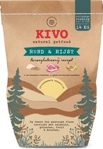 Kivo Petfood Hondenbrokken Rund & Rijst 14 kg Koudgeperst - Glutenvrij