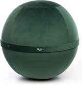 Zitbal 55 cm - Bloon Paris - Velvet Groen - Zitbal volwassenen - Ergonomische bureaustoel - Zitbal kantoor