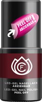 Cosmetica Fanatica - Peel Off Led-Gel Nagellak - Rood Bruin - 1 flesje met 10 ml inhoud - Nummer 035 - Uitharding onder een LED-lamp