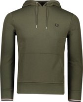 Fred Perry Sweater Groen Normaal - Maat XS - Heren - Herfst/Winter Collectie - Katoen;Polyester