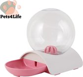 Pets4Life™  Automatische Drinkbak || 2.8L Waterdispenser || Waterbak Huisdieren || Roze Drinkfontein Honden en Katten