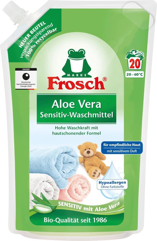 Frosch Vloeibaar wasmiddel Sensitive Aloë Vera, 20 Wl
