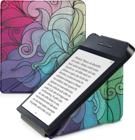 Schutzhülle für 7 Zoll Kobo Libra Color 2024 Released, Ultra Clear Soft Flexible Transparent TPU Back Cover mit Auto Sleep/Wake für Kobo Libra Farbe, Rosa