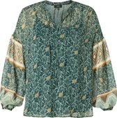 YESTA Bellana Blouse - Greyed Mint/Multicol - maat 2(50)