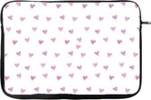 Stethoscoop Hoes / Tablet hoes 10 inch Neopreen Roze Hartjes - Stethoscoop Opberghoes  - Tablet Sleeve - Universeel - 10 inch