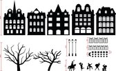Stickers fenêtre Sinterklaas noir