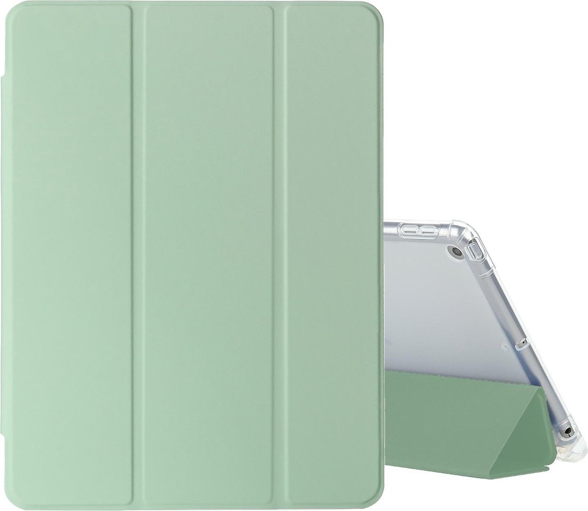 FONU Shockproof Bookcase Hoes Geschikt Voor iPad 2017 5e Gen / 2018 6e Gen - 9.7 inch - Lichtgroen
