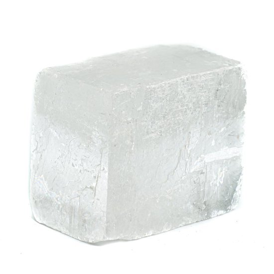 Ruwe Witte Calciet Edelsteen Blokje 4 – 6 cm